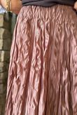 Twisted Sister Crinkle Midi Skirt Hot Chocolate